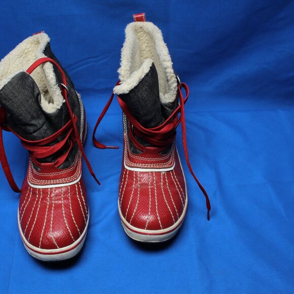 Sorel Tivoli Women's Red Waterproof Boots NL1530-986 US Size 7.5 - Picture 4 of 11